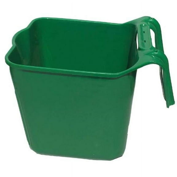 Tuff Stuff Products SQHGR 14 qt. Square Fence Hook Bucket, Green