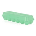 thumbnail image 1 of Tuff Stuff TS-ETS12 Reusable Carrier Washable Storage Container Empty Plastic Chicken Egg Carton Tray with Lid, 12 Eggs, Green, 1 of 9