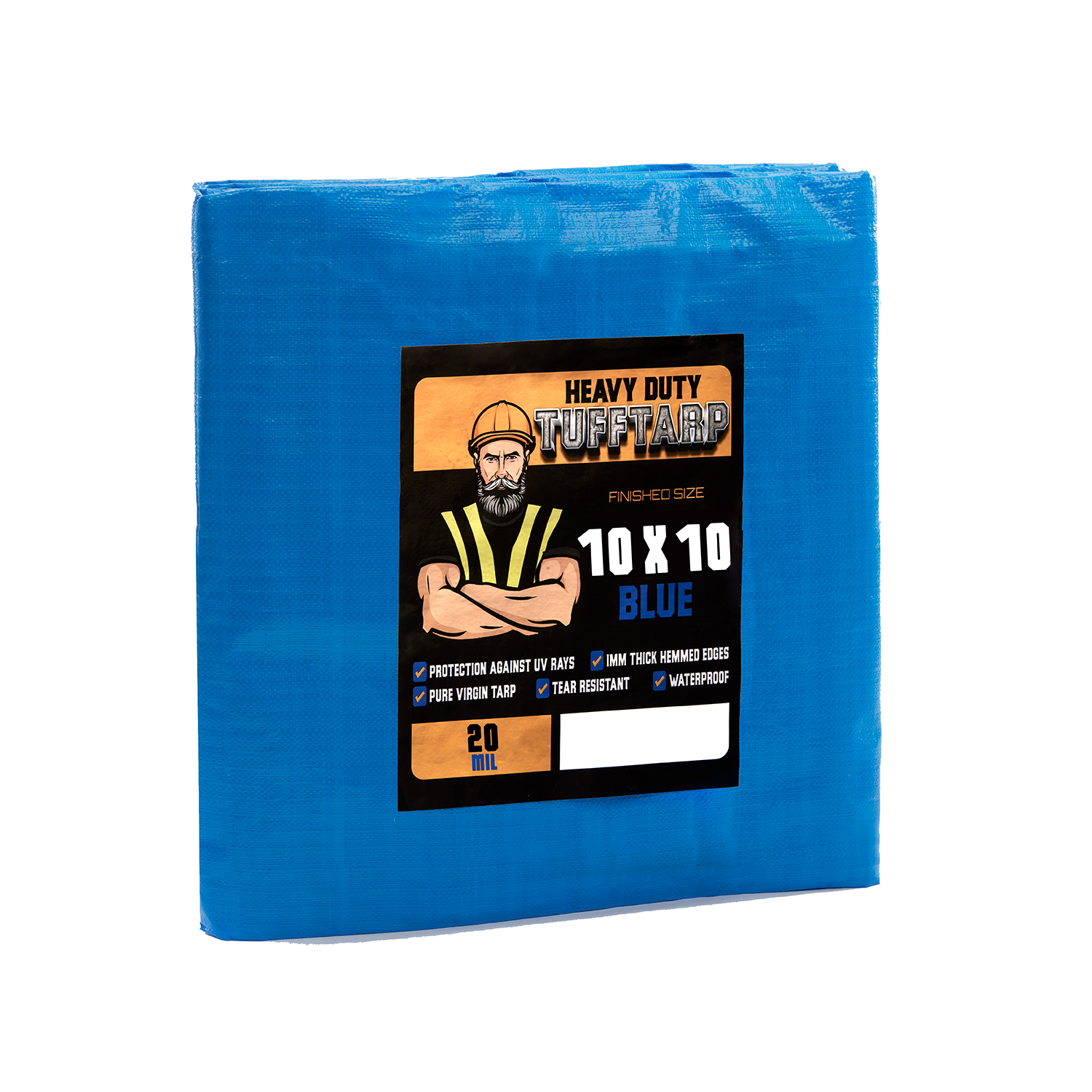 Foremost Tarp 81620 16' X 20' Blue Economy Poly Tarp