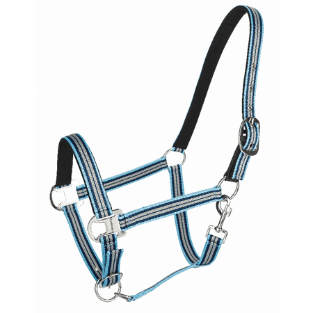 TuffRider Adjustable Nylon Breakaway Halter w/ Padded Crown and Nickel Hardware