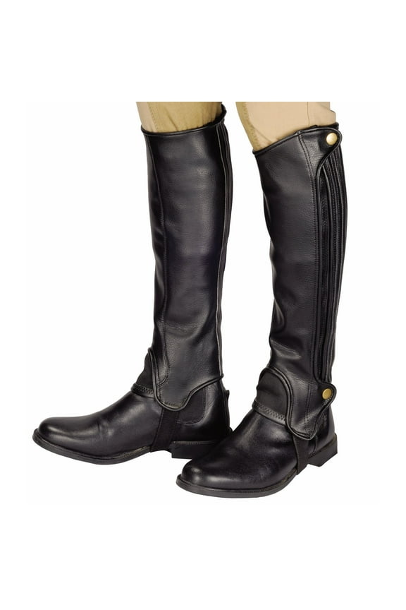 Adult Grippy Grain Half Chaps Chocolate XL