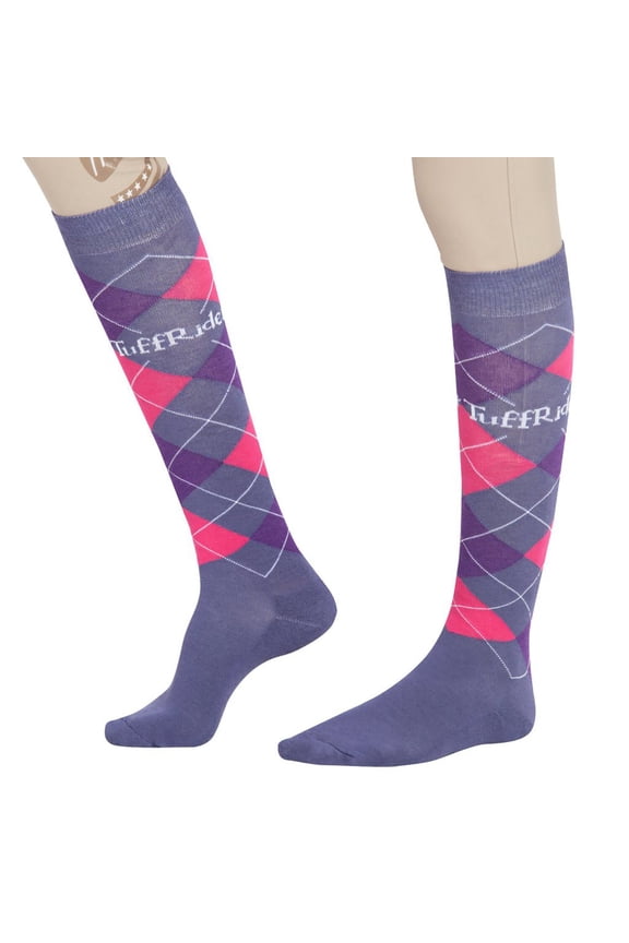 TuffRider Argyle Knee Hi Socks