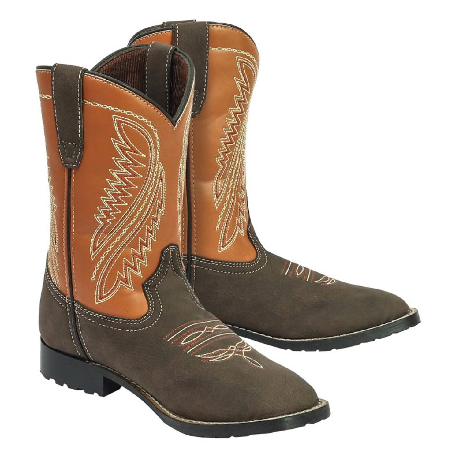 What Is A Rounded Toe Boot TuffRider Children's Big Bend Rounded Toe Western Boot - Walmart.com
