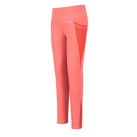 TuffRider Children's Minerva EquiCool Tights Holly Berry XS