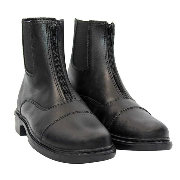 TuffRider Children's Perfect Front Zip Paddock Boots Black 2