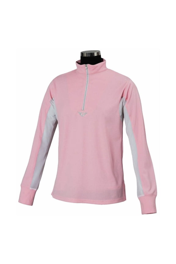 TuffRider Youth Long Sleeve Ventilated Technical Sport Shirt UV Protection, Quick-Dry, Mesh Undersleeves