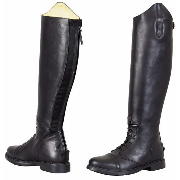 TuffRider Kids Baroque Leather Back Zipper Field Boots