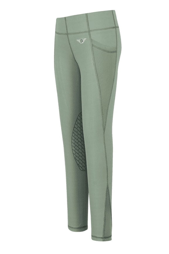 TuffRider Childs Minerva EquiCool Tights L Green