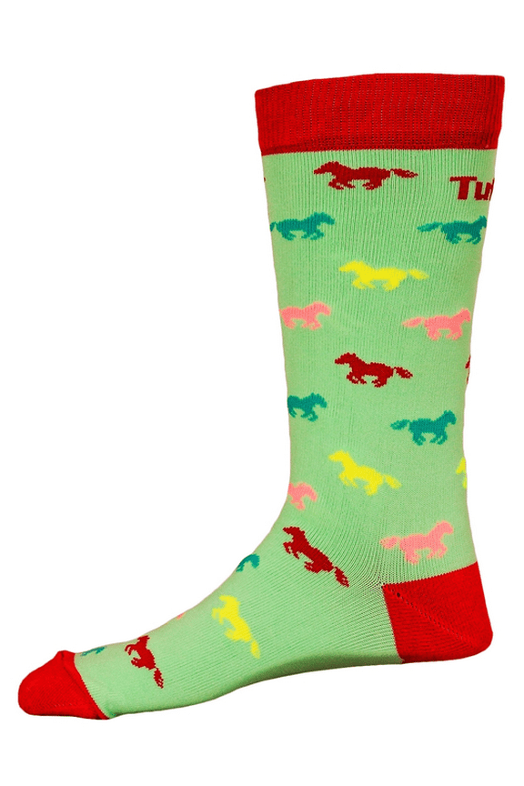 TuffRider Neon Pony Kids Socks