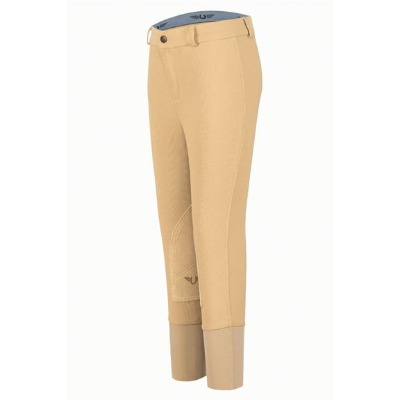 TuffRider Childs Ribb Knee Patch Breeches 16 Tan