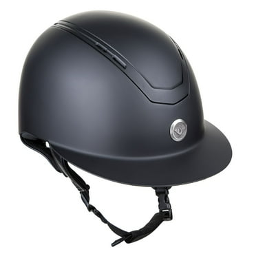 TuffRider Guardian Wide Brim Helmet- Matte Black- Large