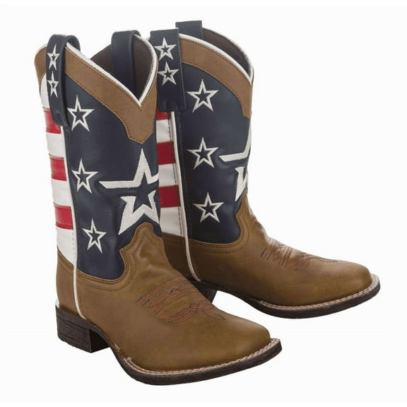 TuffRider Toddler American Flag Cowboy Western Boot
