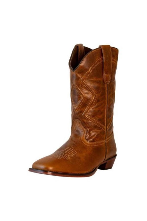 Women Colter Embroidered Leather Square Toe Western Boots