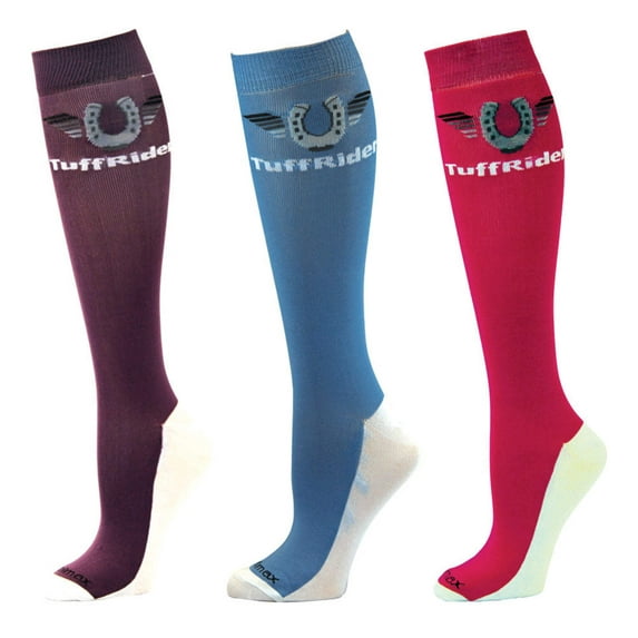 TuffRider Ladies Coolmax 3 Pair Knee High Boot Socks 100956-114-158-STD