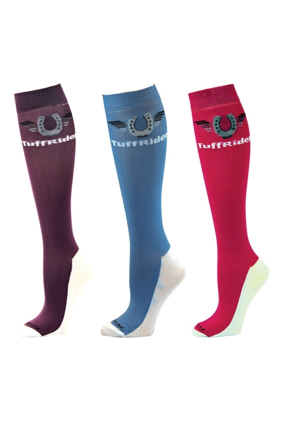 TuffRider Ladies Coolmax 3 Pair Knee High Boot Socks 100956-114-158-STD