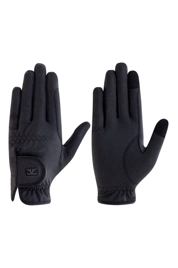 Ladies Easy Breezy Summer Riding Gloves- Black- Medium