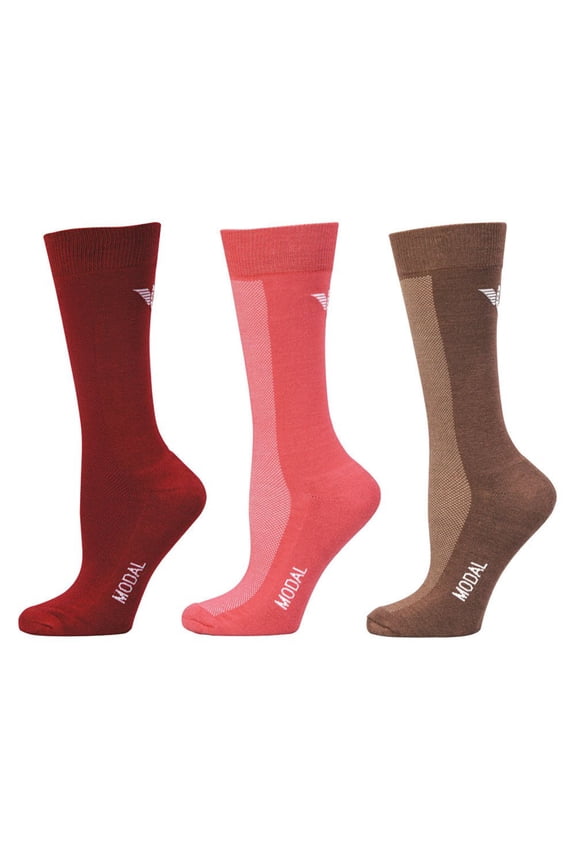 Ladies Modal Knee Hi Socks - 3 Pack