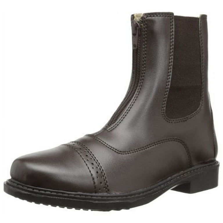 TuffRider Ladies Starter Front Zip Paddock Boots Mocha 10