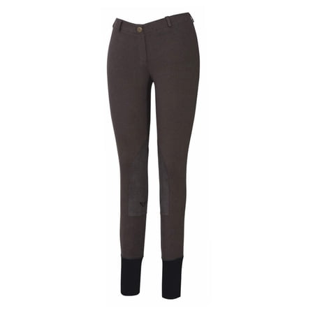 TuffRider Ladies Starter Lowrise Pull-On Knee Patch Breeches