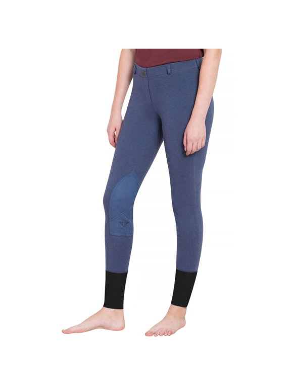 TuffRider Ladies Starter Lowrise Pull-On Knee Patch Breeches
