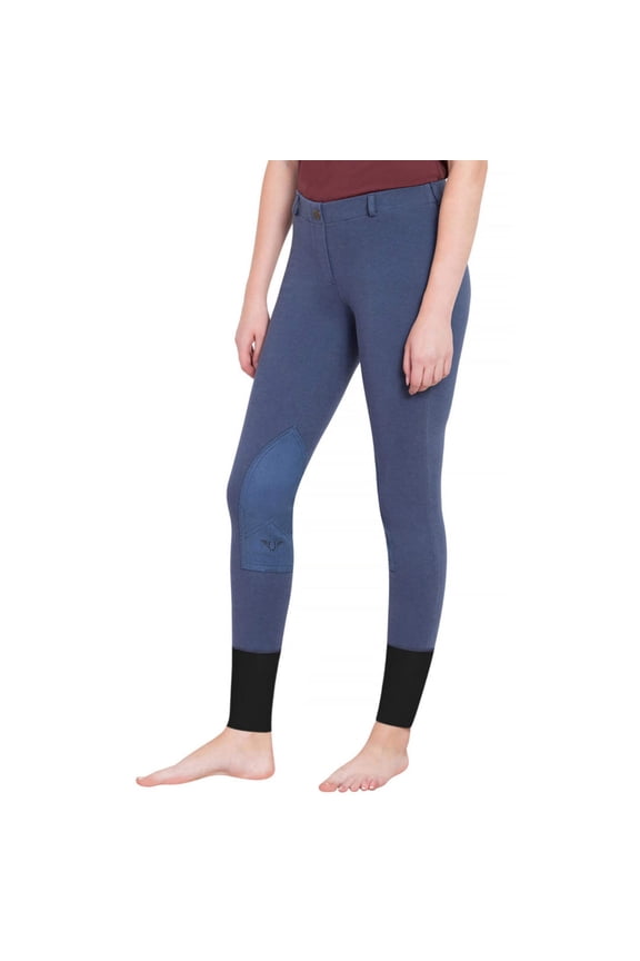 Ladies Starter Lowrise Pull-On Knee Patch Breeches