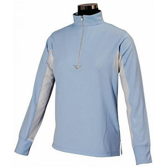 TuffRider Ladies Long Sleeve Ventilated Technical Sport Shirt – UV Protection, Quick-Dry, Mesh Undersleeves