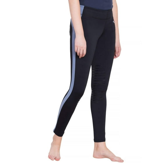 TuffRider Ladies Ventilated Tight L Black/Charcoa