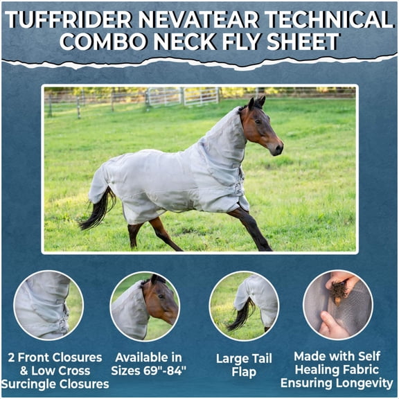 TuffRider NevaTear Technical Combo Neck Fly Sheet