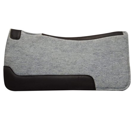 TuffRider Polyester Felt 1" Western Saddle Pad- Grey- 32" x 32"