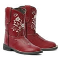 thumbnail image 1 of TuffRider Toddler Fire Red Floral Western Boot, 1 of 8