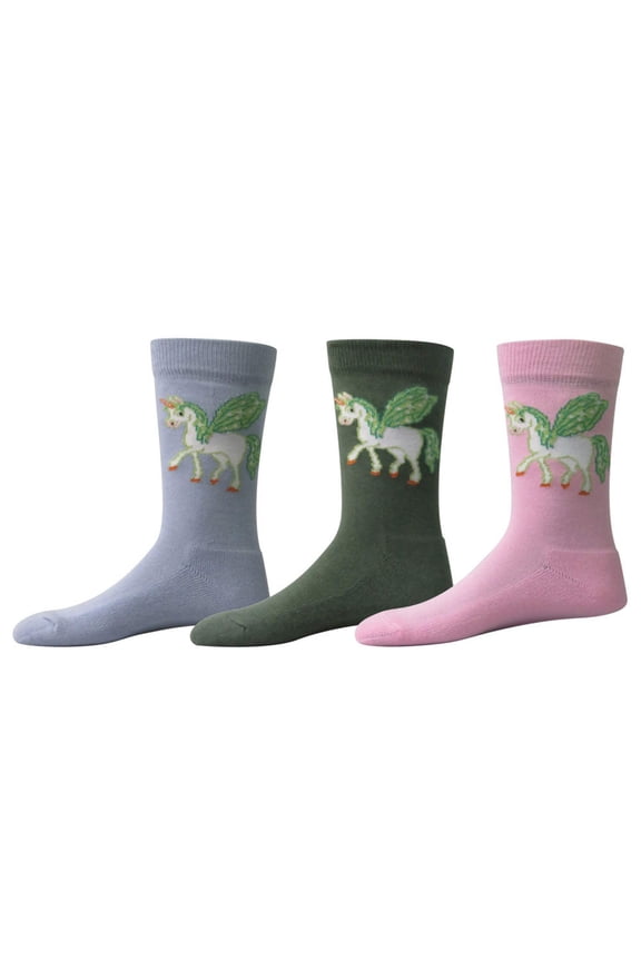TuffRider Unicorn Kids Socks - 3 Pack