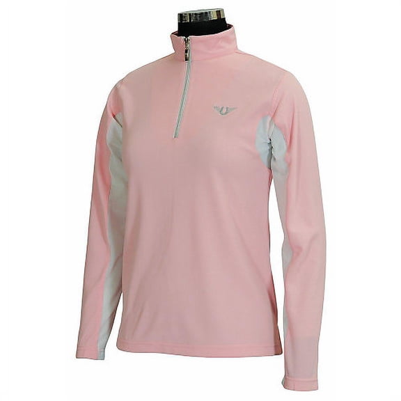TuffRider Ventilated Ladies L/S Shirt M Petal Pin