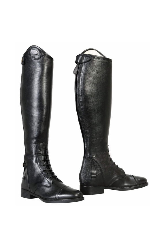 TuffRider Women Belmont Leather Field Boots - 6 Black Regular
