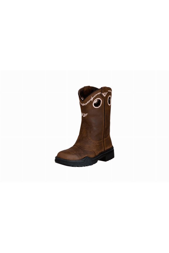 TuffRider Youth Yosemite Barbed Wire Embroidered Round Toe Western Boots