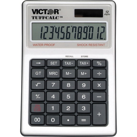 "Tuffcalc Desktop Calculator, 12-Digit Lcd | Bundle of 5 Each"