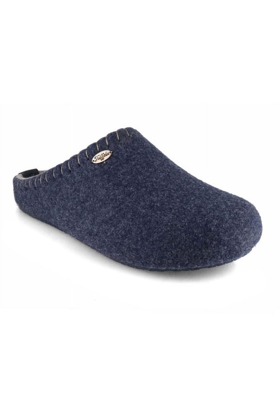 ® Felt Slippers with Arch Support «Auszeit», blue
