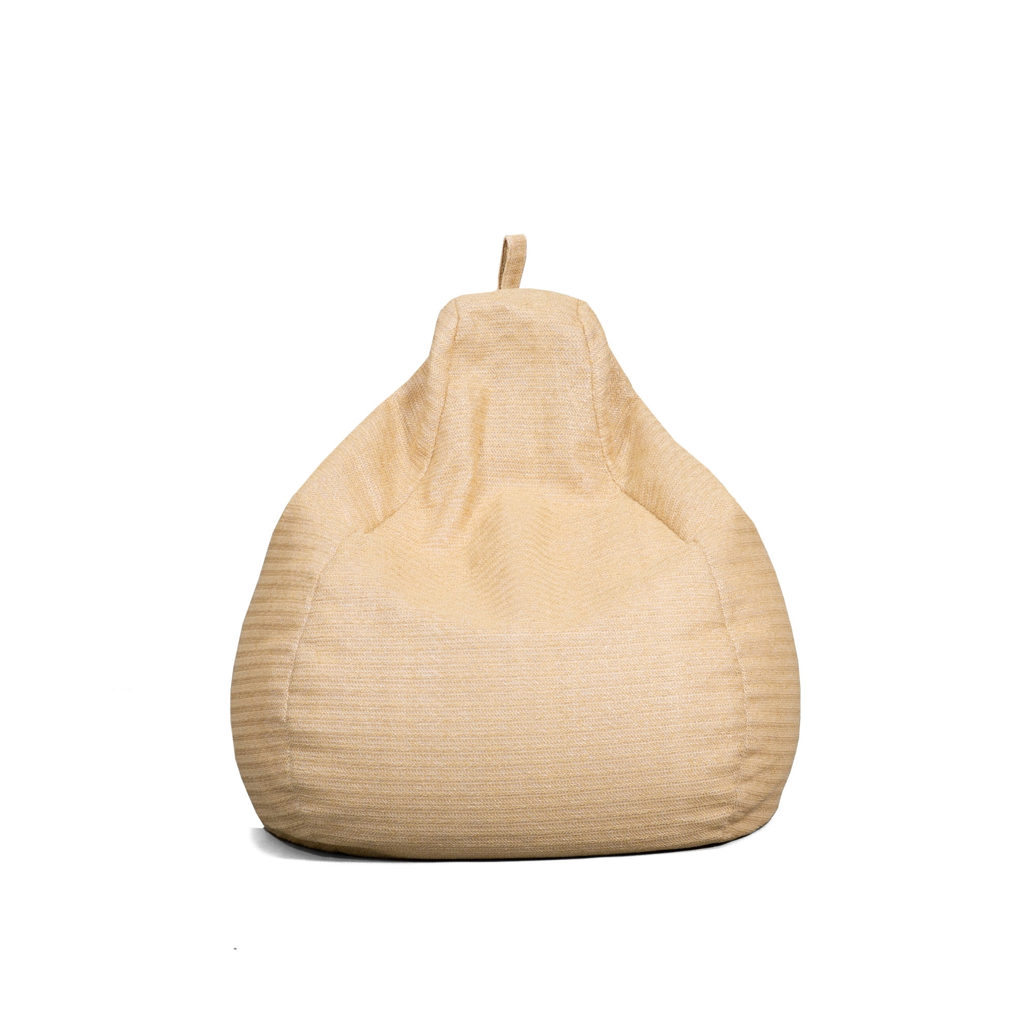 Natural Basket Weave Outdoor Teardrop Bean Bag Chair