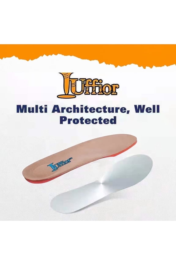 Tuffior Puncture Resistant Nail Proof Safety Shoes Insoles, Tan, Men's XL 13/14