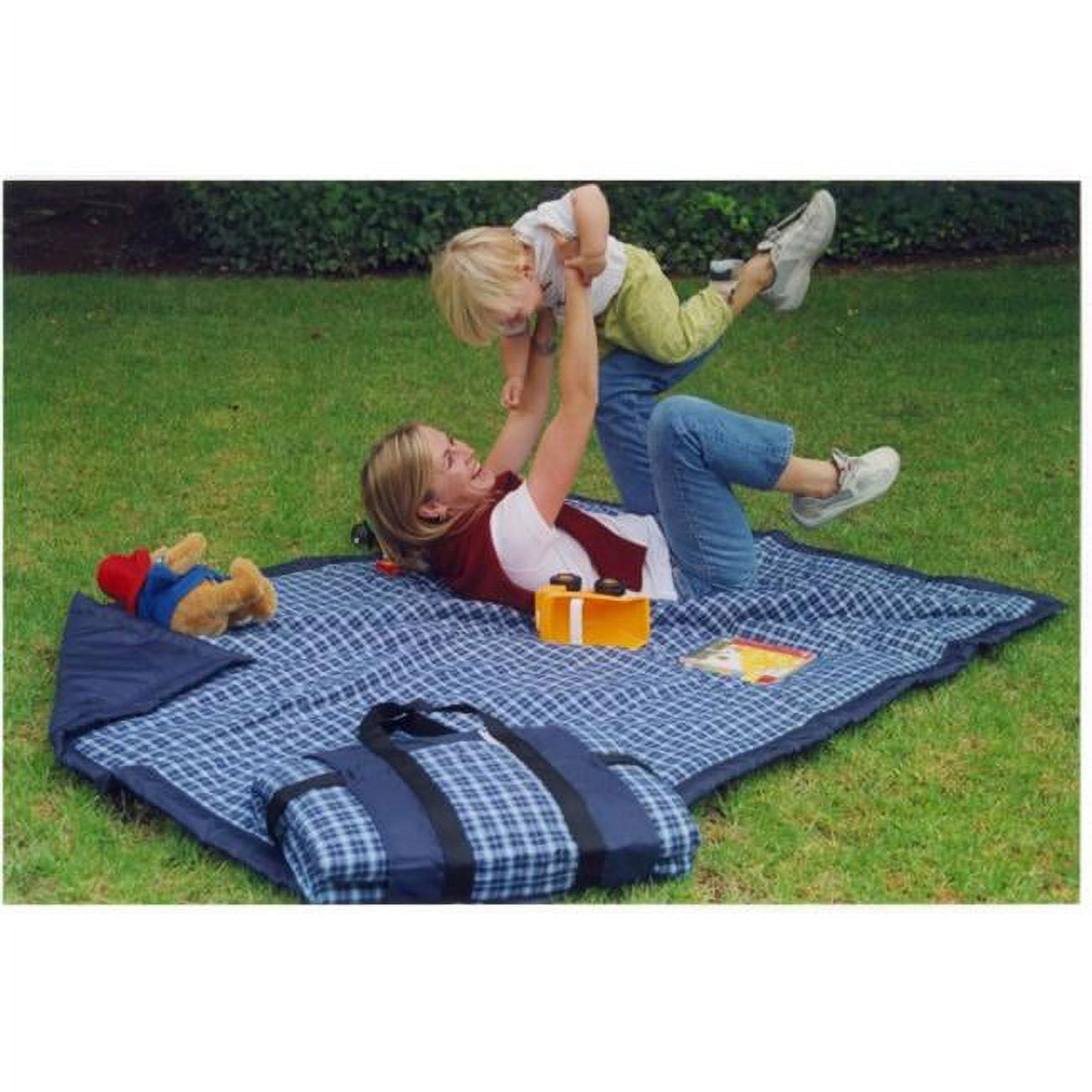 Tuffo LLC TA3006 WaterResistant Outdoor Blanket Navy Plaid