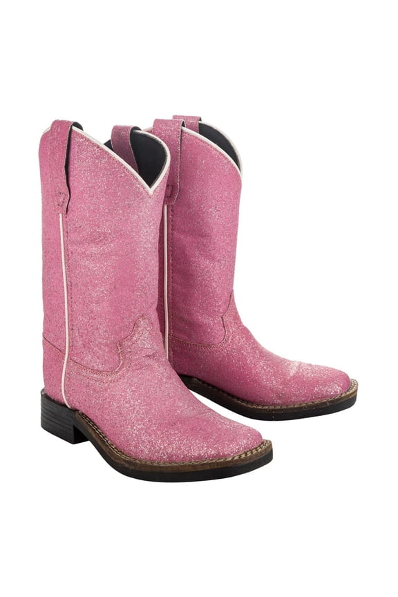 Children's Pink Glitter Western Boot