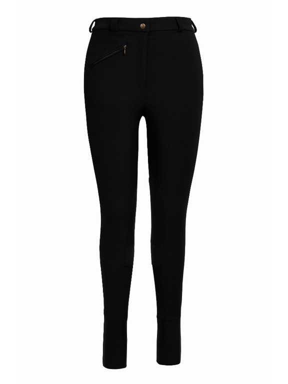 TuffRider Ladies Long Ribb Knee Patch Breeches