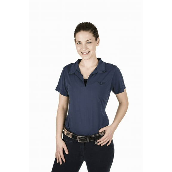 Tuffrider Ladies Taylor Short Sleeve Polo 1X Navy