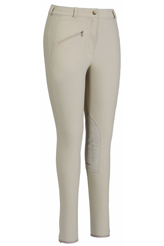Ribb Knee Patch Breeches Long