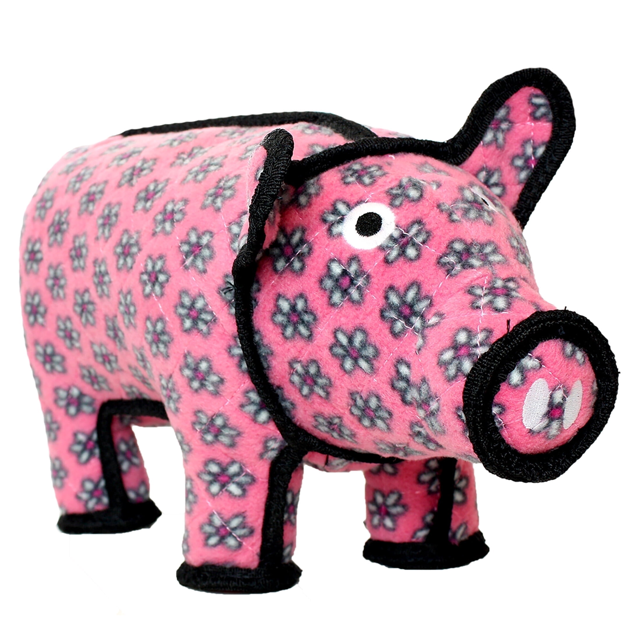 Tuffy Barnyard Pig Durable Plush Dog Toy