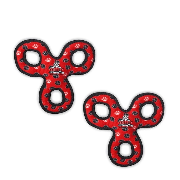 Tuffy® Jr 3WayTug Dog Toy: Ultra Durable Plush with Multiple Layers & Multiple Seams