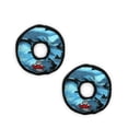 thumbnail image 1 of Tuffy Jr Ring Camo Blue, 2-Pack, Durable Plush Squeaky Dog Toys, 1 of 8