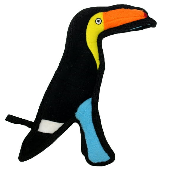Tuffy Junior Zoo Toucan Durable Plush Dog Toy