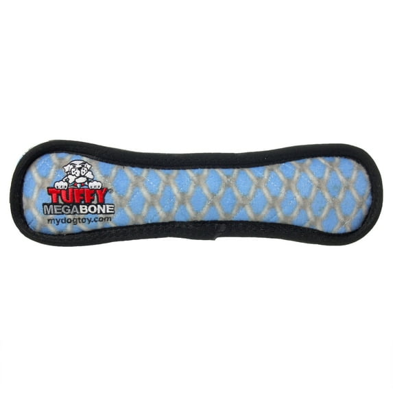 Tuffy Mega Bone Chain Link Durable Plush Squeaky Dog Toy