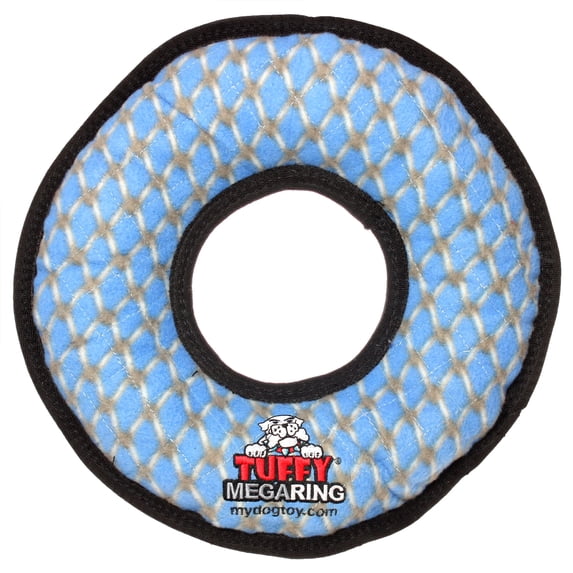Tuffy Mega Ring Chain Link Durable Plush Squeaky Dog Toy