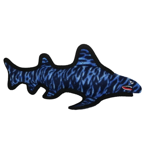 Tuffy Ocean Shark Durable Plush Squeaky Dog Toy